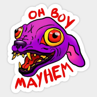 O Boy Mayhem Sticker